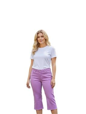 Lee Lavender Plus Size Cropped Jeans - Straight Leg 20